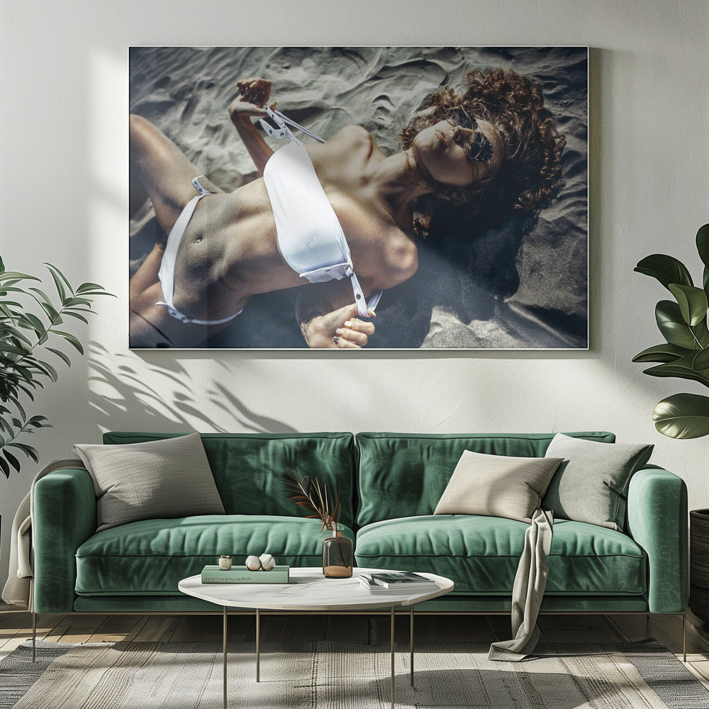 Solkysst stillhet | Canvas