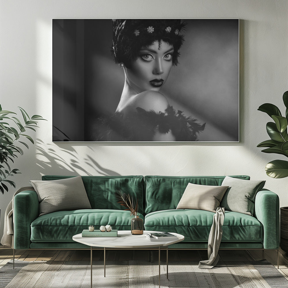 Anita i svart | Canvas