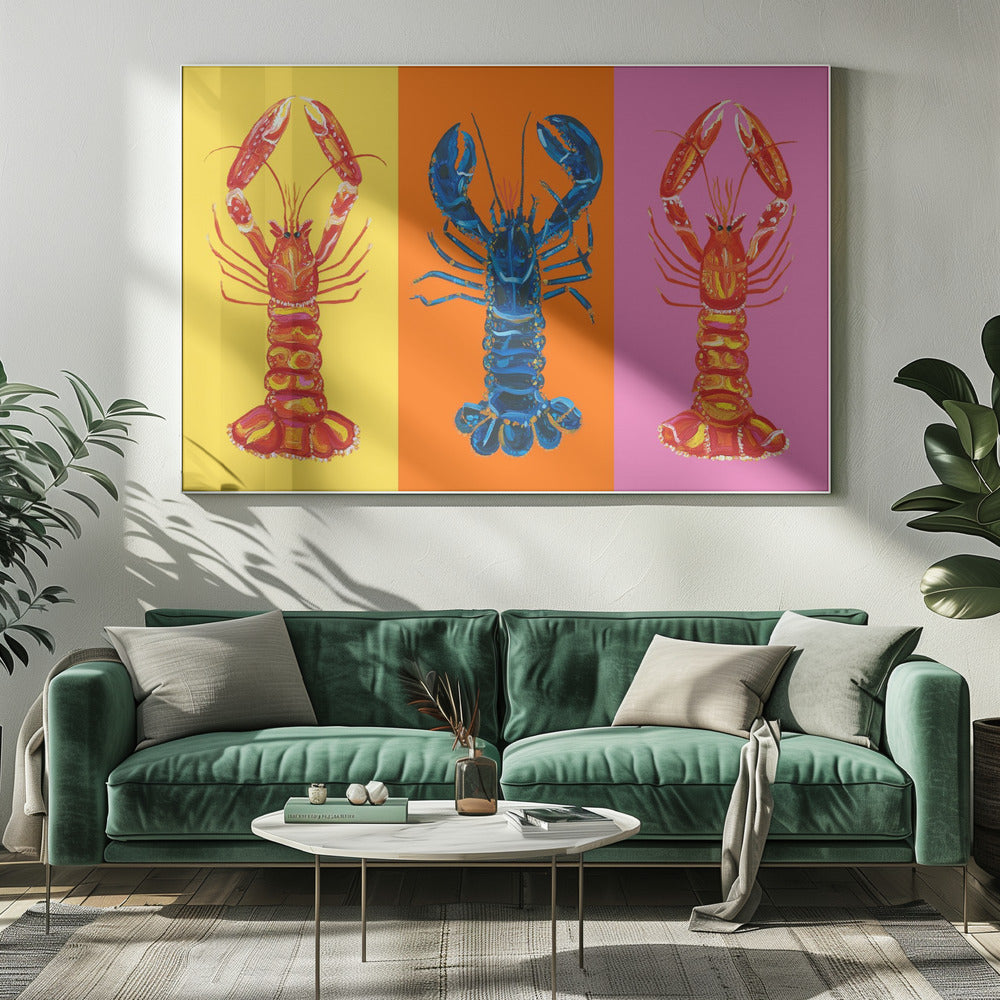 Lobster Langoustines Pop Art 3 | Canvas