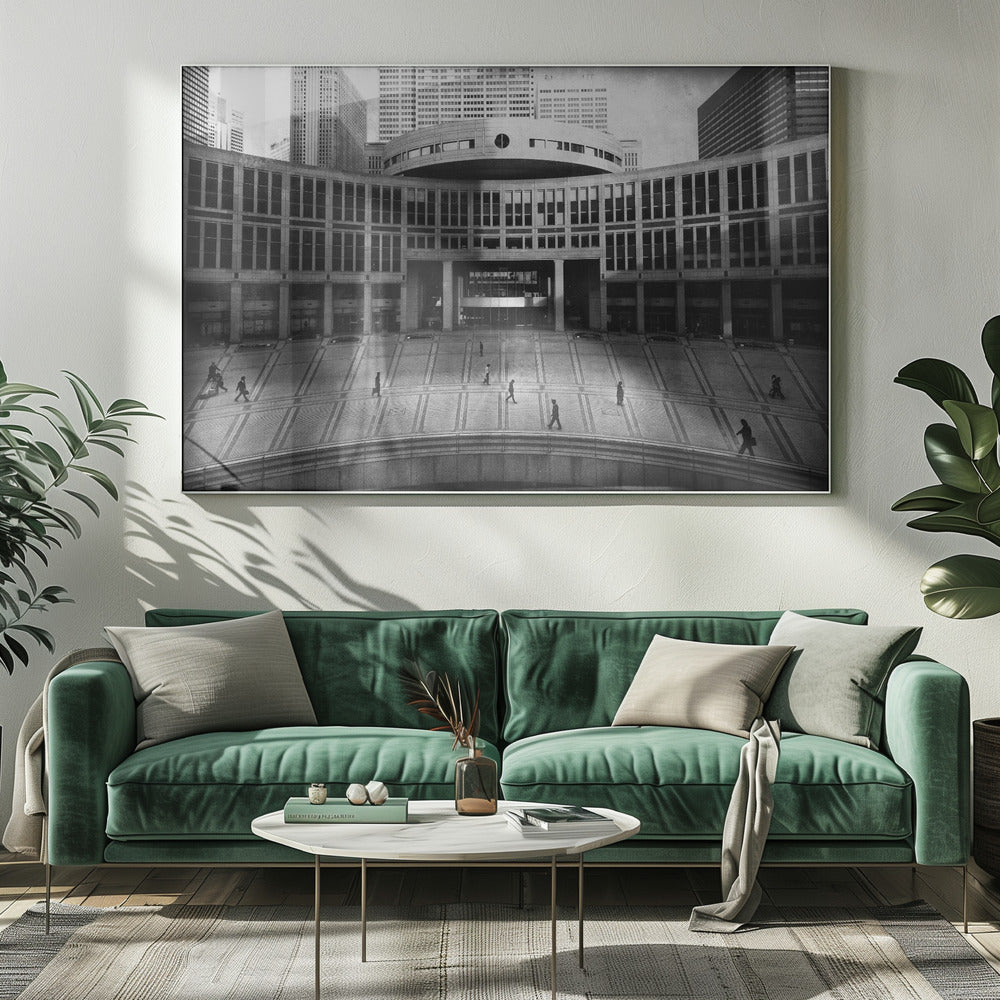 folk kommer och går. Canvas