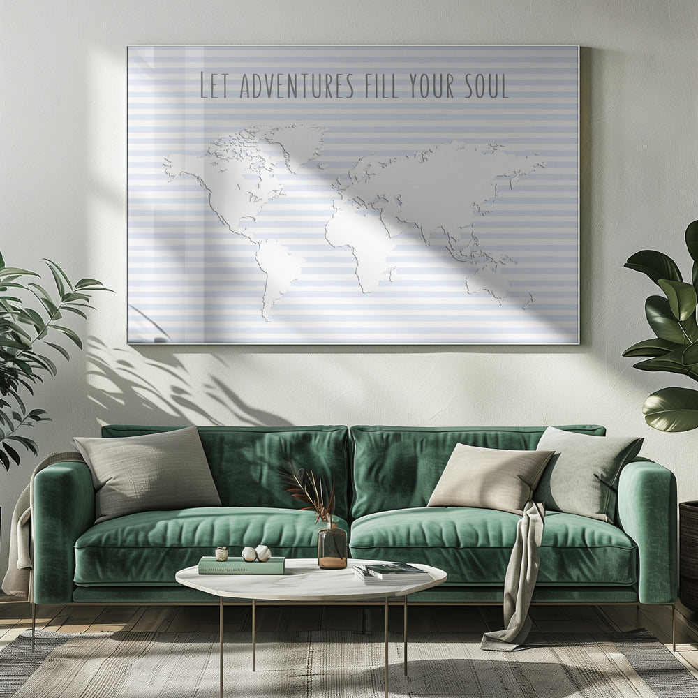 Världskarta över reslust | Canvas