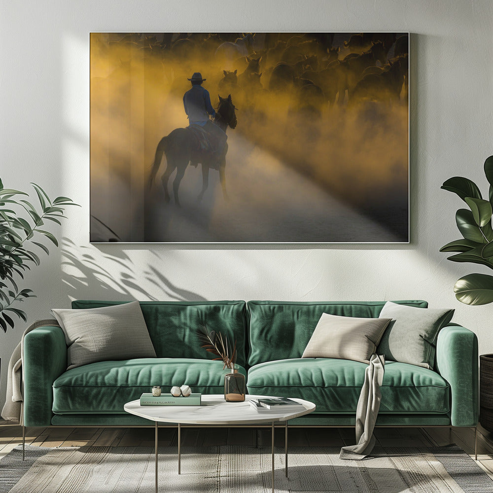 cowboy och hästar | Canvas