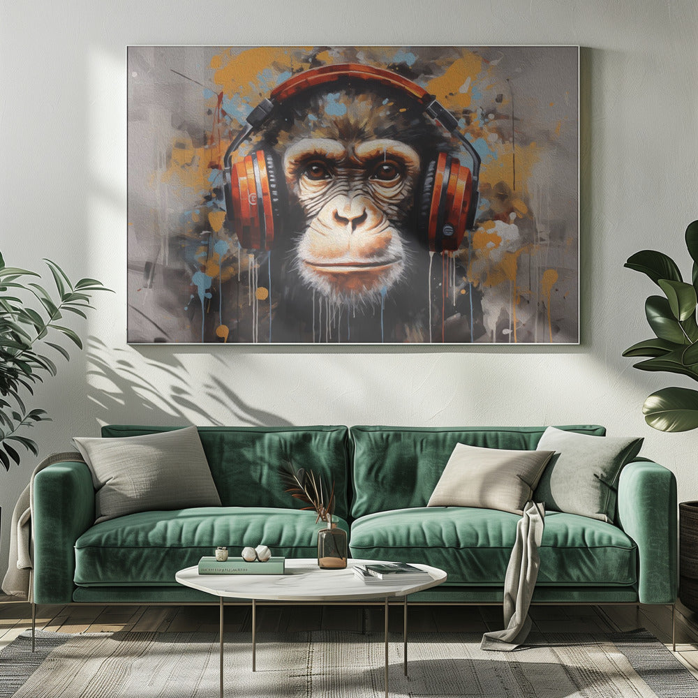 DJ Monkey | Canvastavla