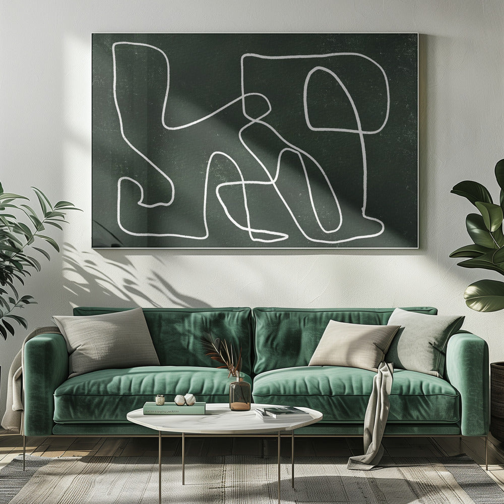 Scarabocchio verde | Stampe su Tela