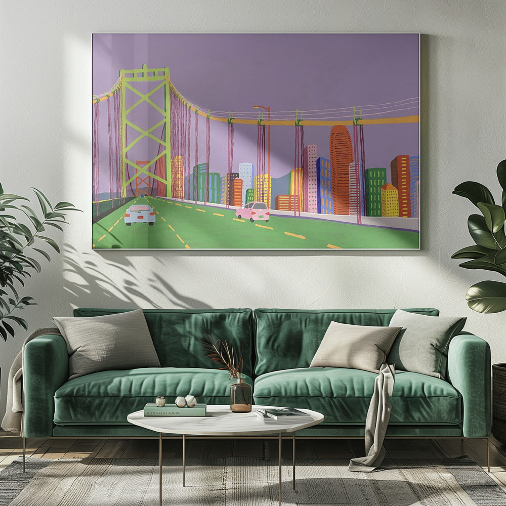 Oakland Bay-bron | Canvas