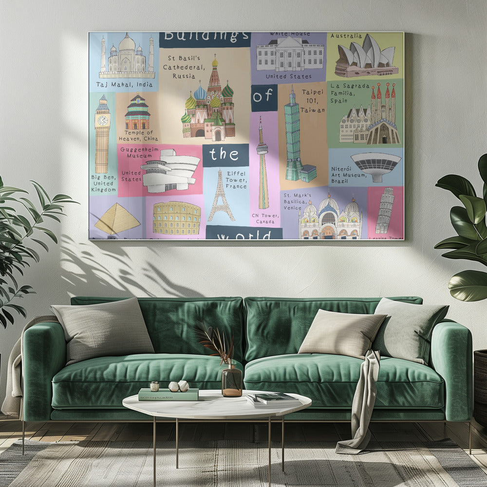 Världens byggnader illustrerade av konstnären Carla Daly | Canvas