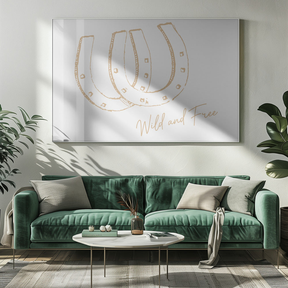 Hästsko Vild och Fri Neutral | Canvas