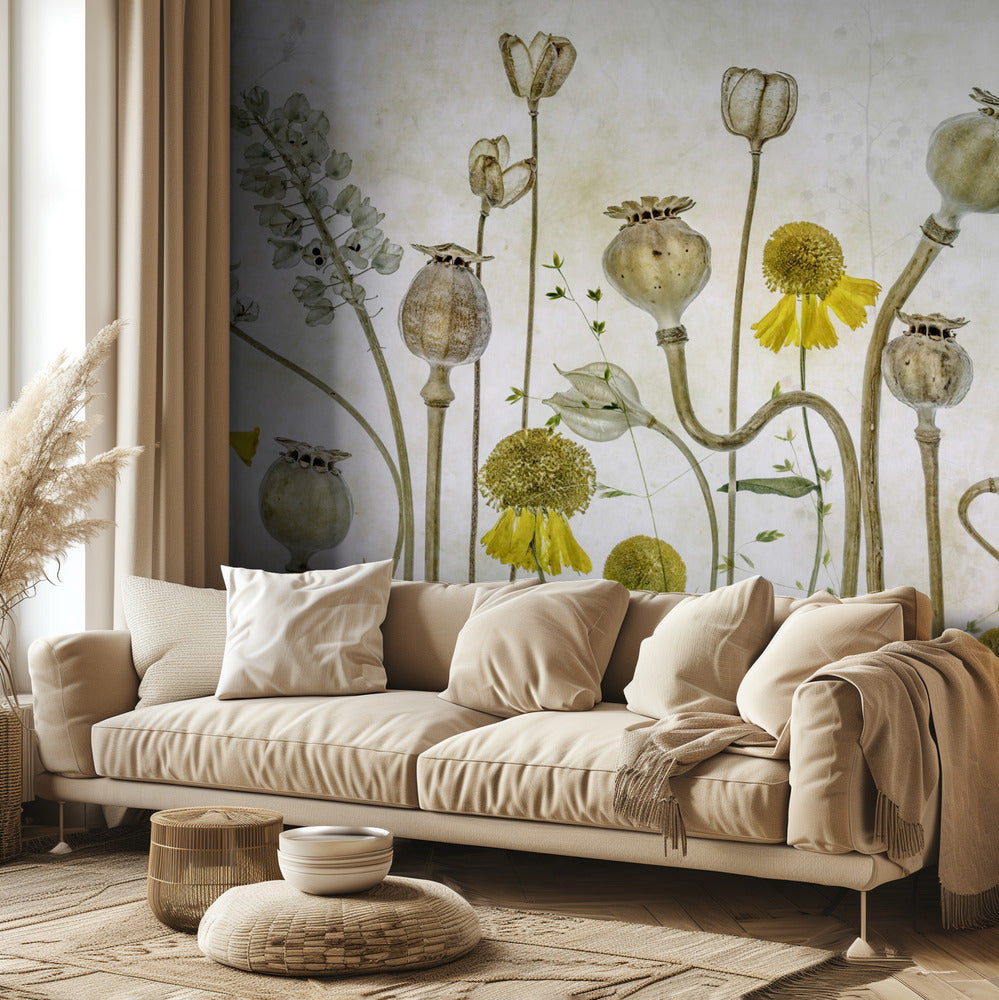 Vallmo och Helenium | Tapet