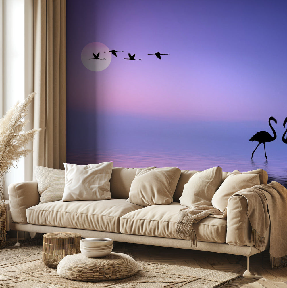 Flygande Flamingo | Tapet