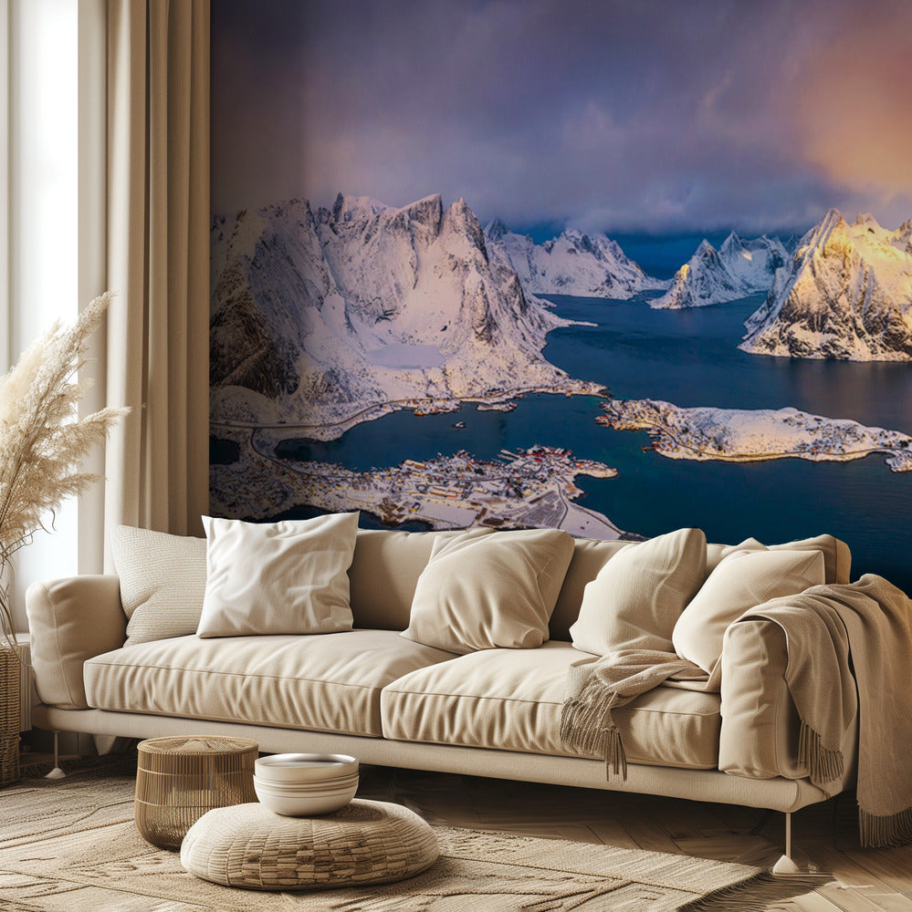 God morgon, Lofoten | Tapet