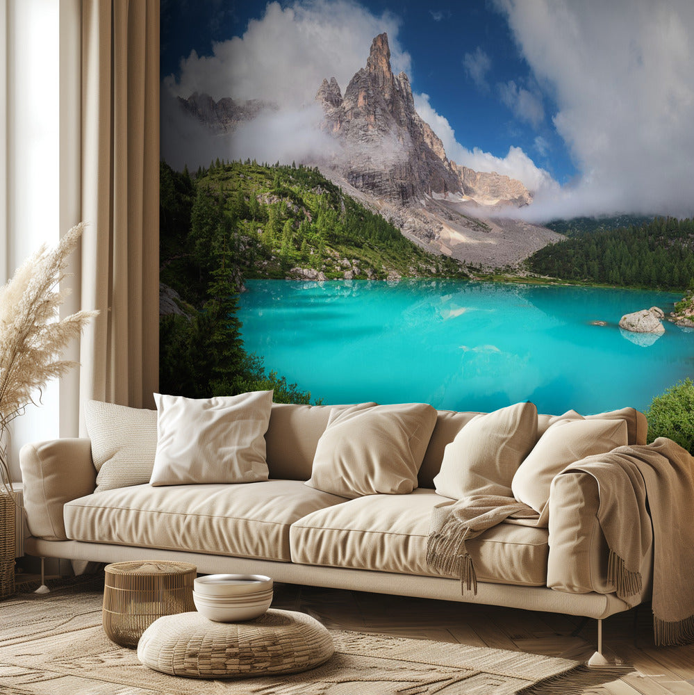 Veneto - Lago di Sorapis Panorama | Wallpaper