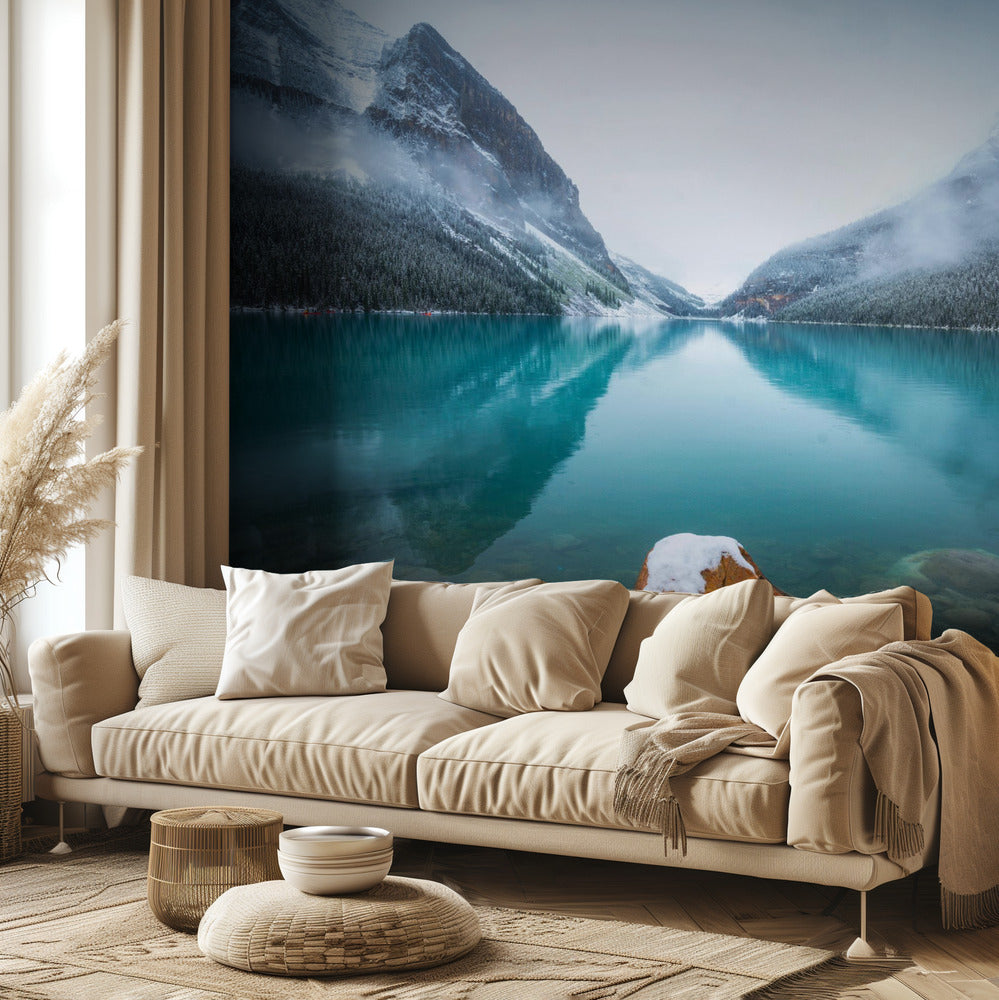 Dimmig Lake Louise | Tapet