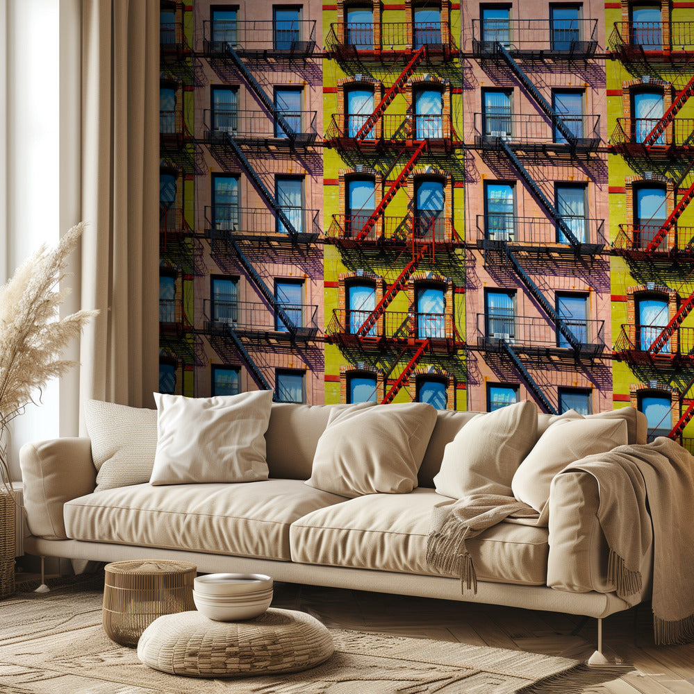 Ventanas de Nueva York | Papel Pintado Fotográfico