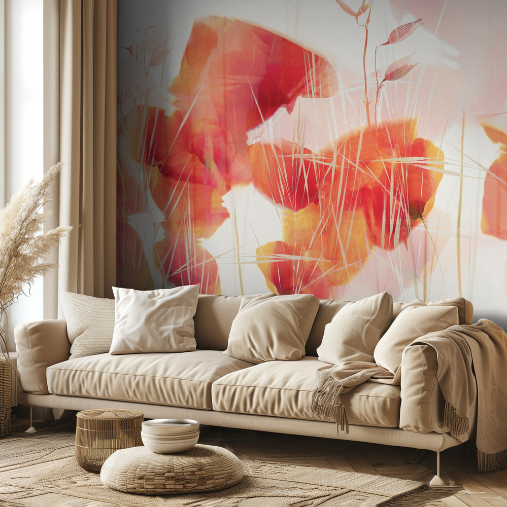 Moderna vallmo | Tapeter