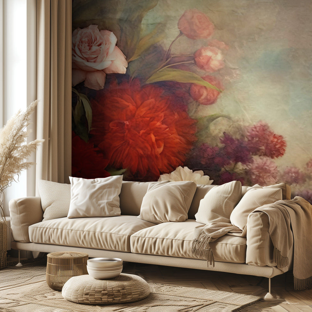 Fa Vintage Blommor 12 | Tapet