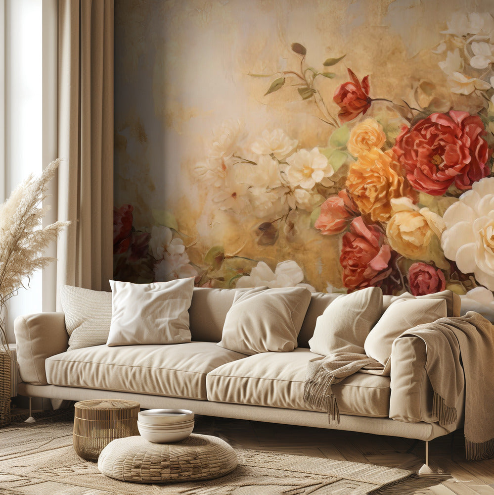 Fa Vintage Blommor 77 | Tapet