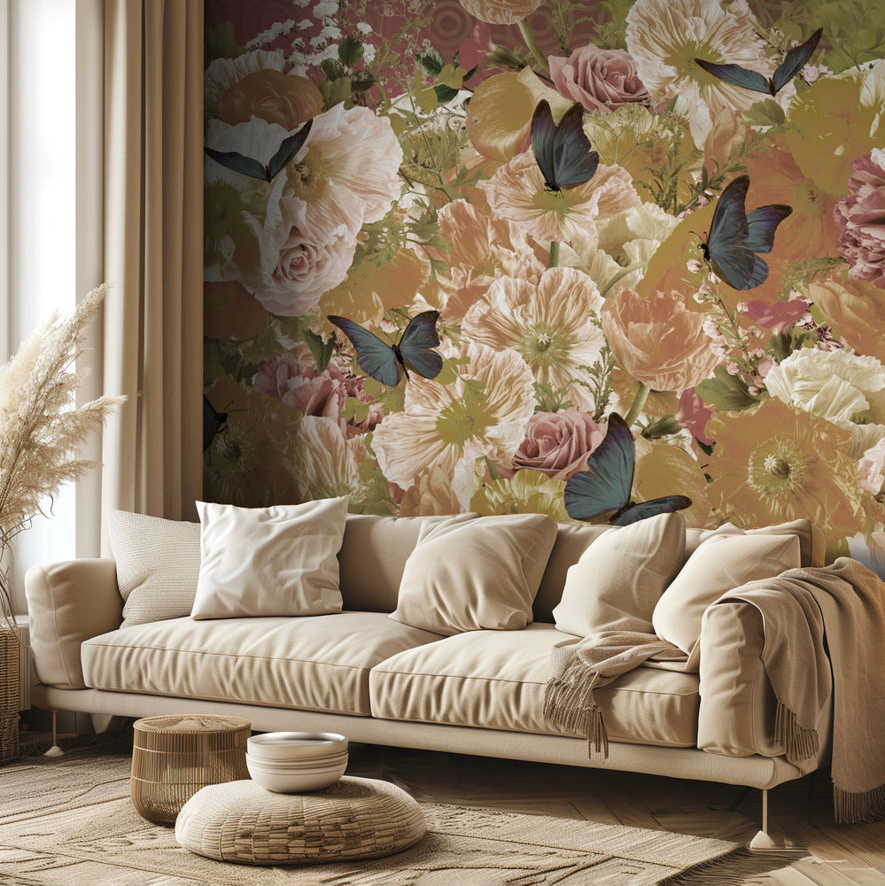 Sommarbris Sepia | Tapet