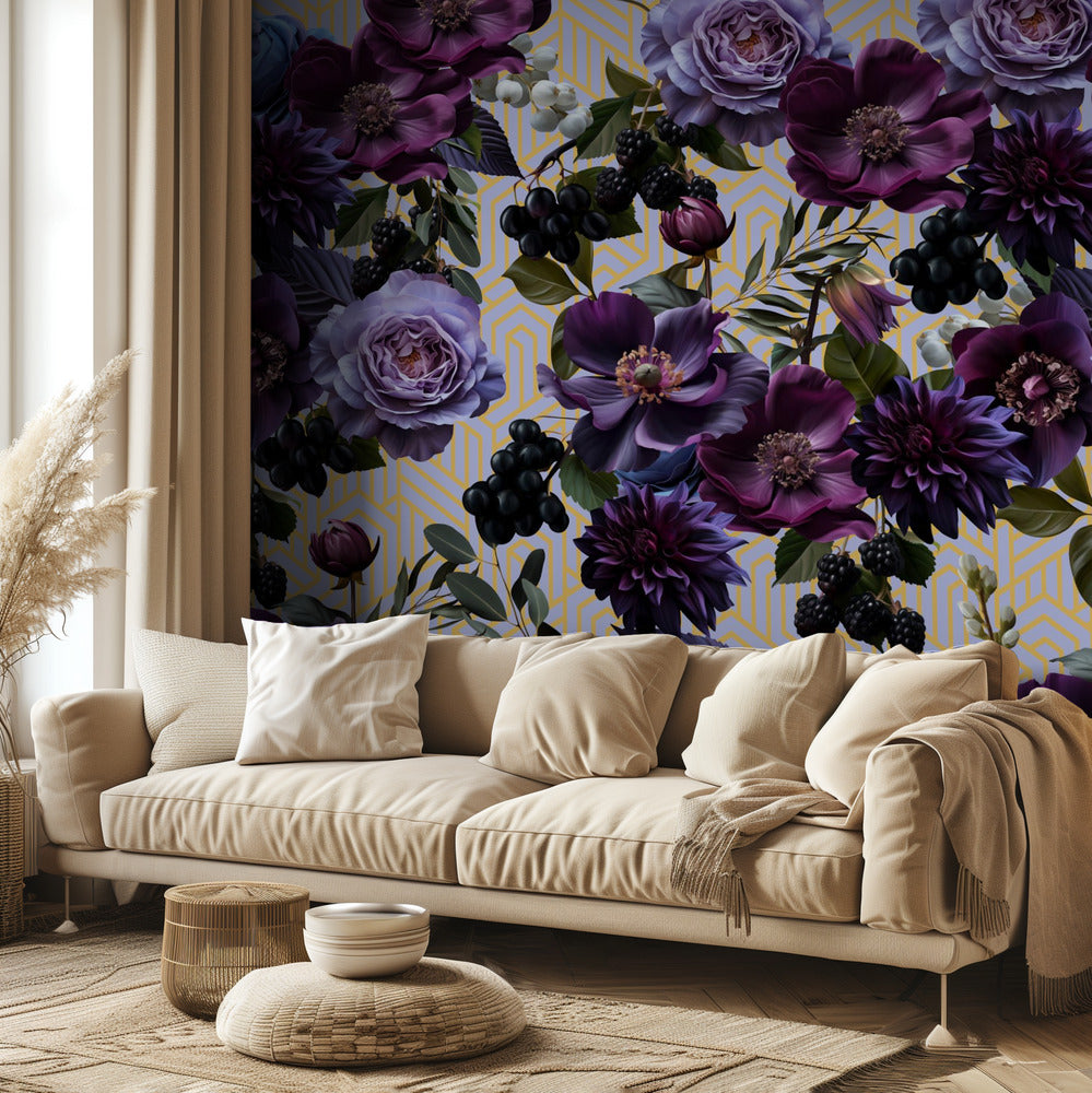 Gothic_Gold Lila Konst | Tapet