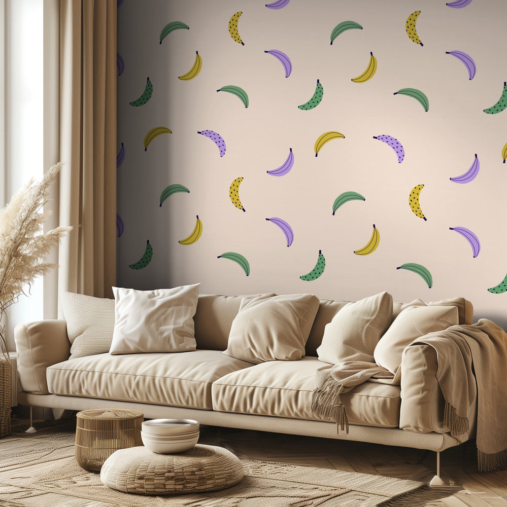 Bananer (mönsterdesign) | Tapet