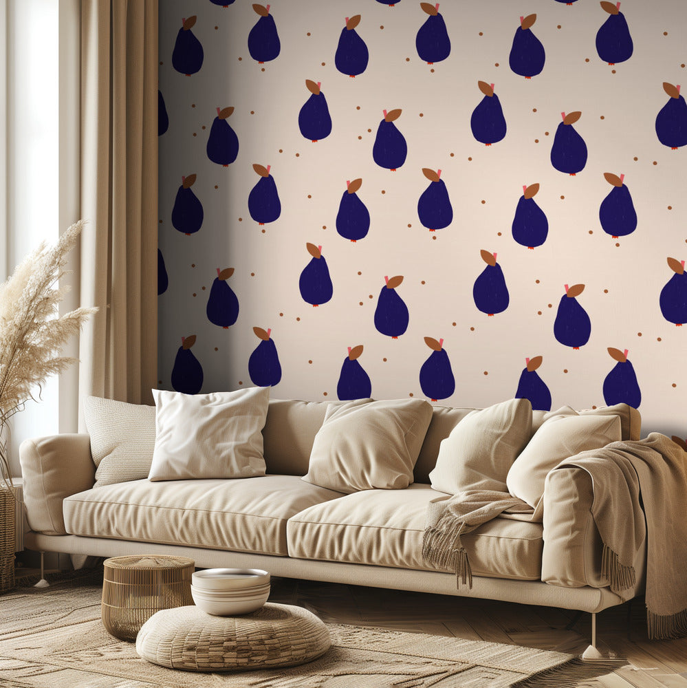 Glada päron (mönsterdesign) | Tapet