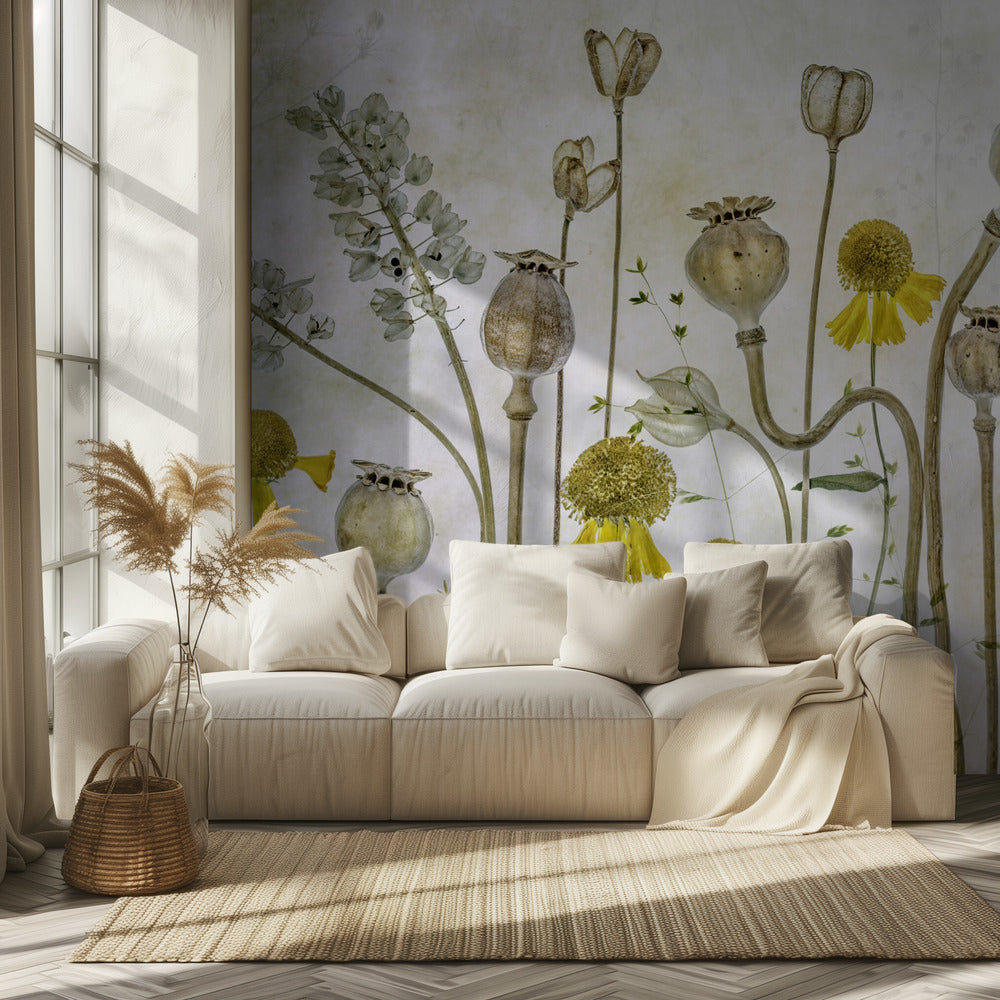 Vallmo och Helenium | Tapet