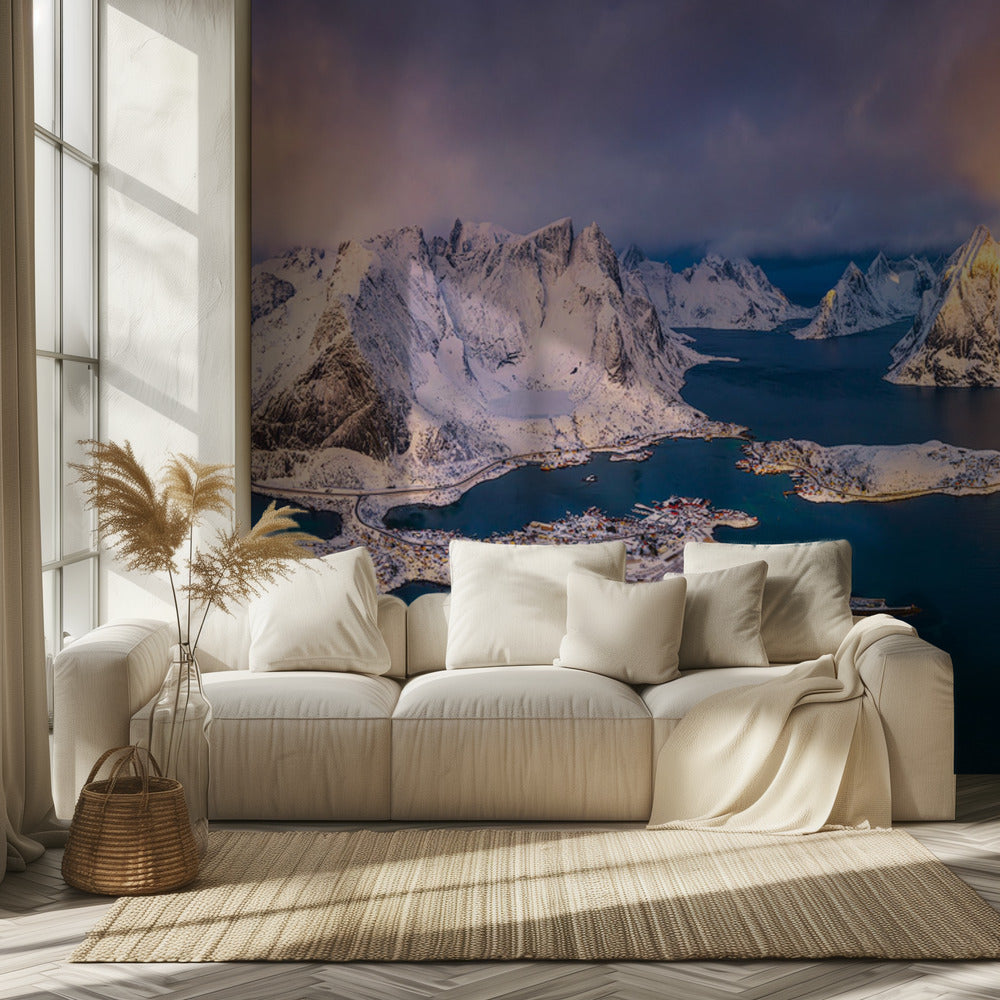 God morgon, Lofoten | Tapet
