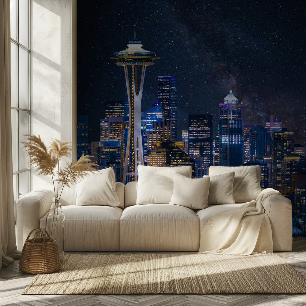 Natt i Seattle | Tapet
