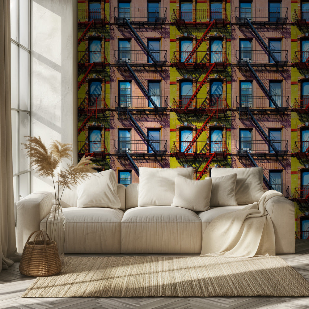 Ventanas de Nueva York | Papel Pintado Fotográfico
