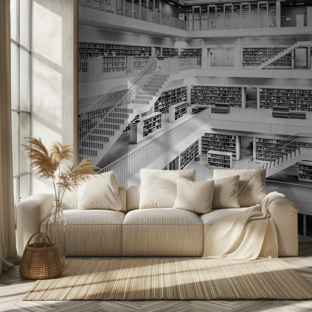 Bibliothek Stuttgart | Fototapeten