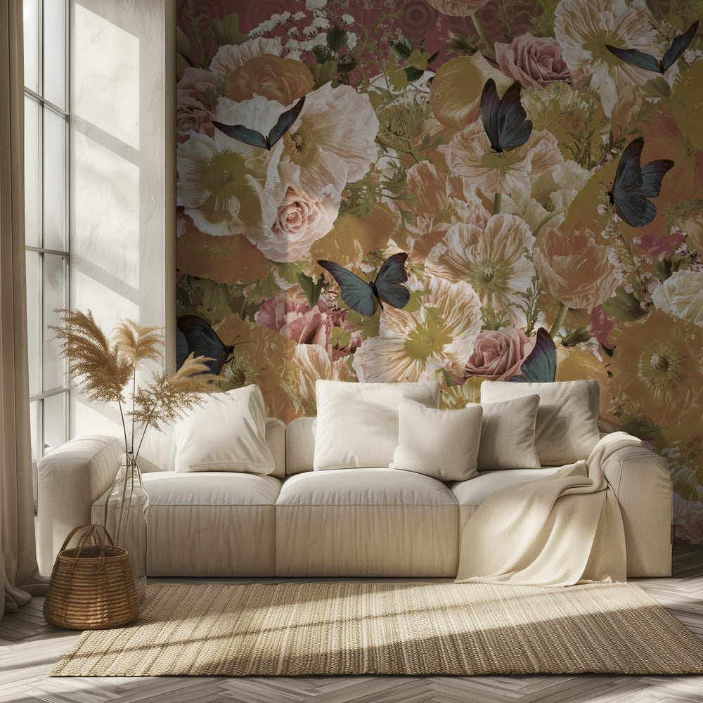 Sommarbris Sepia | Tapet