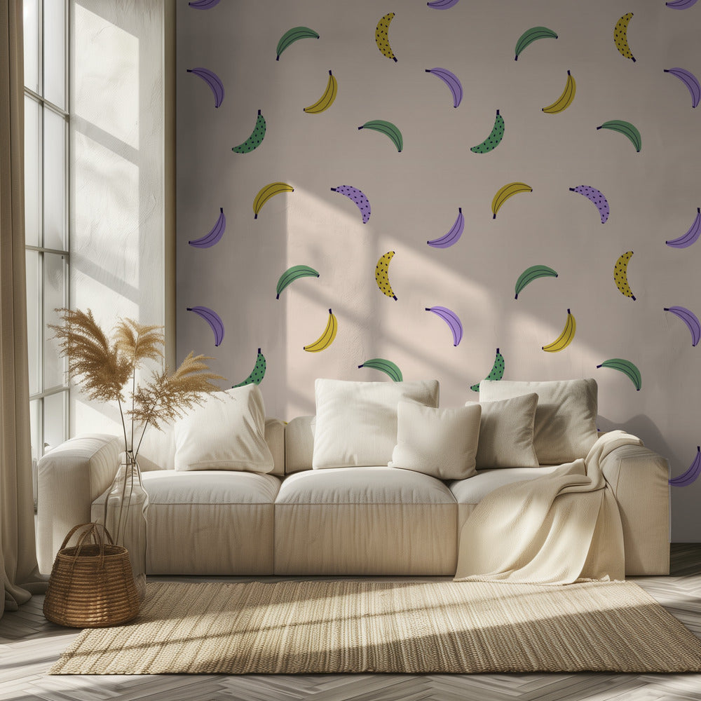 Bananer (mönsterdesign) | Tapet