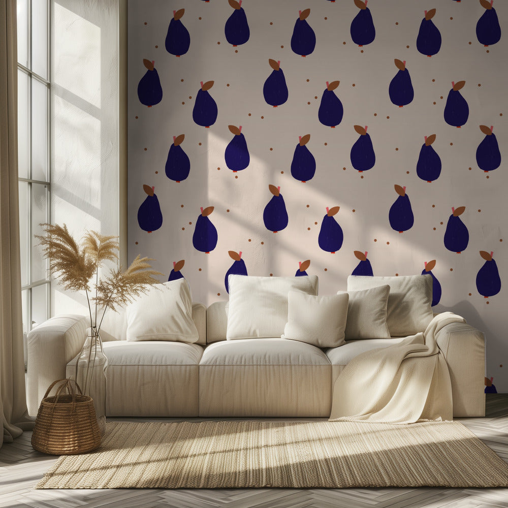 Glada päron (mönsterdesign) | Tapet