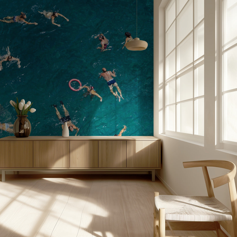 Blue water swim | Wallpaper