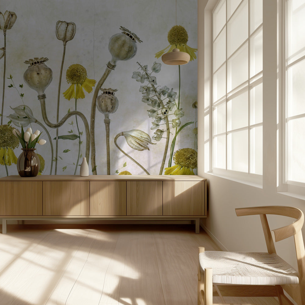 Vallmo och Helenium | Tapet
