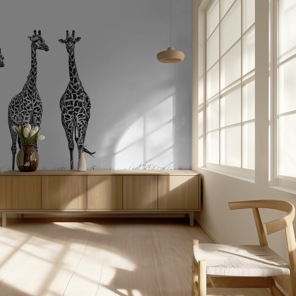 Giraffer på Maraslätter | Tapeter