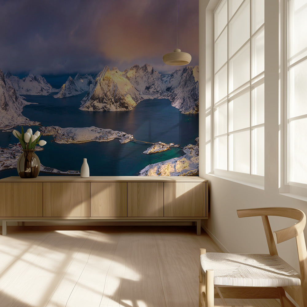 God morgon, Lofoten | Tapet