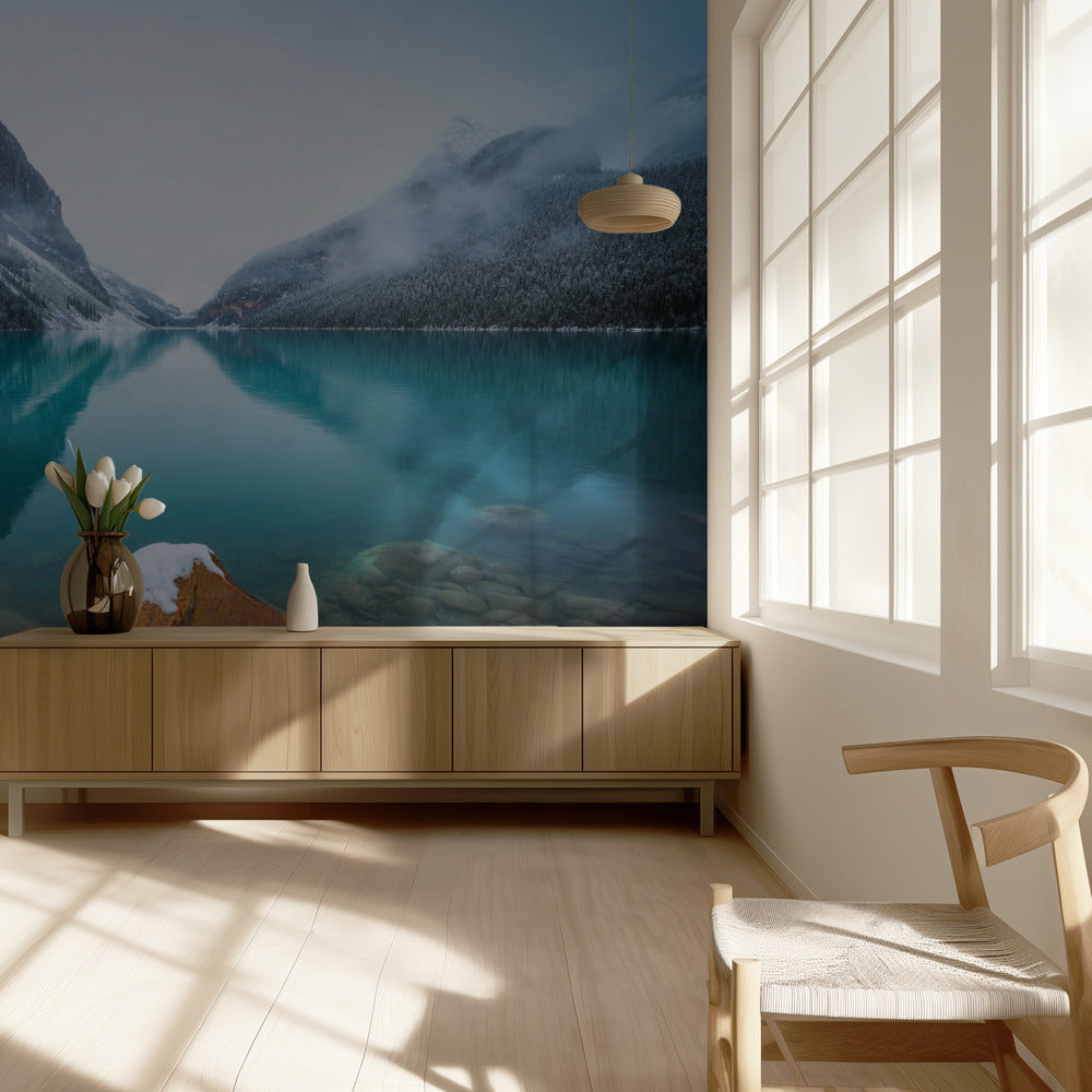 Dimmig Lake Louise | Tapet