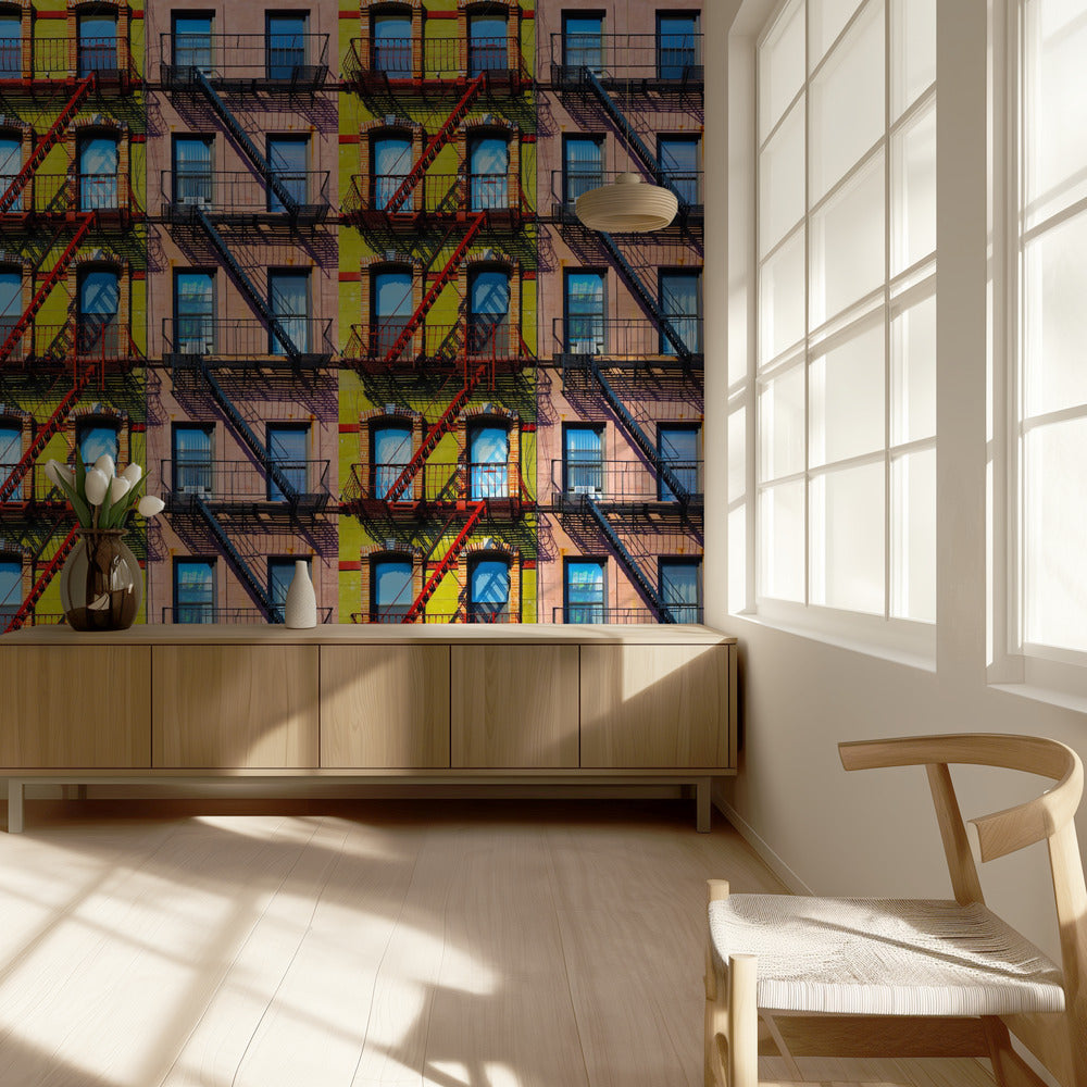 Ventanas de Nueva York | Papel Pintado Fotográfico