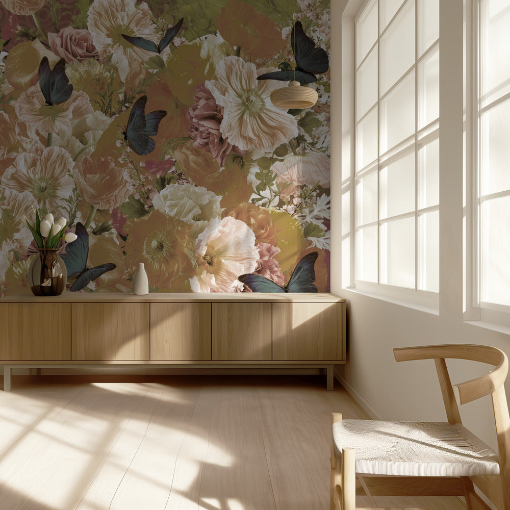 Sommarbris Sepia | Tapet
