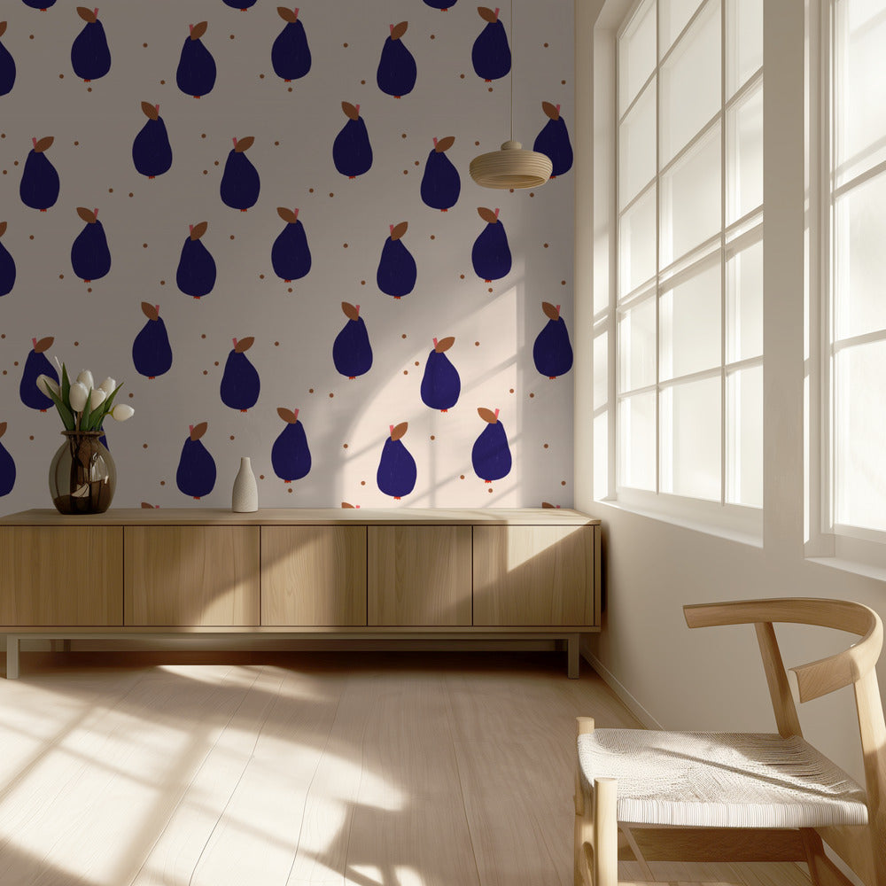 Glada päron (mönsterdesign) | Tapet