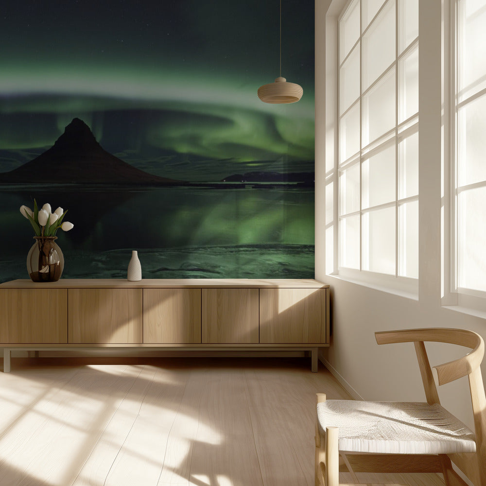 Kirkjufell Aurora | Tapet