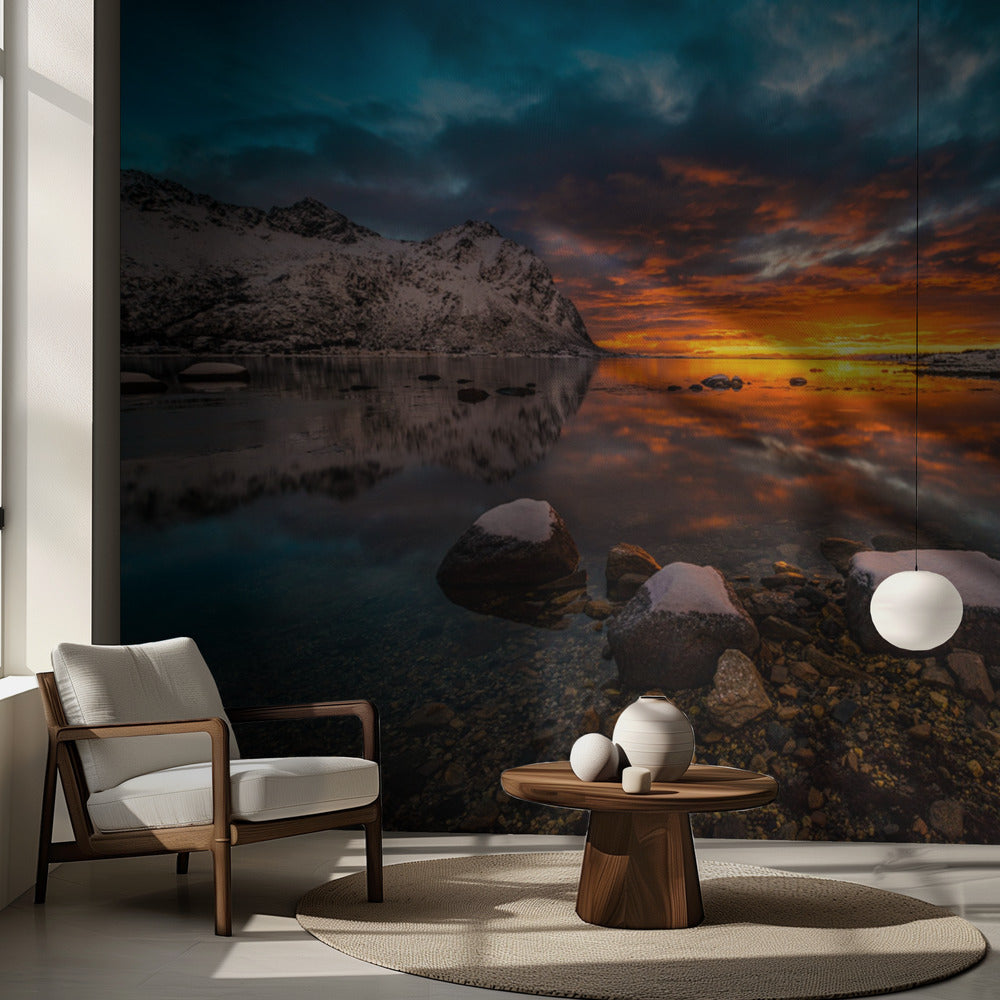 himlen i brand | Fototapet