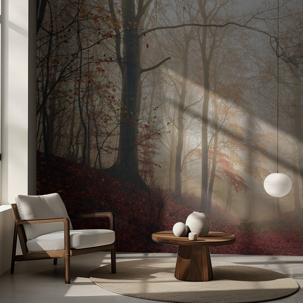 Väntar på rådjuren. Fototapet