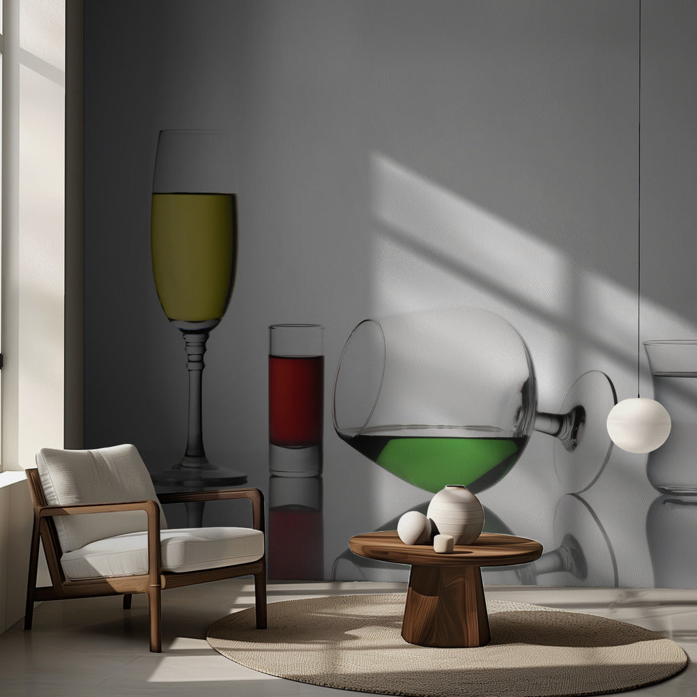 färgad flytande | Fototapet