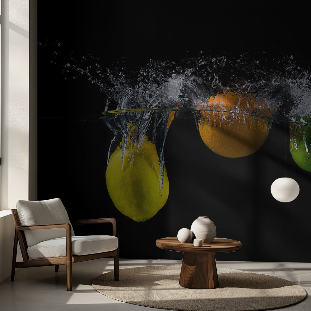 Trippel citrusstänk | Fototapet