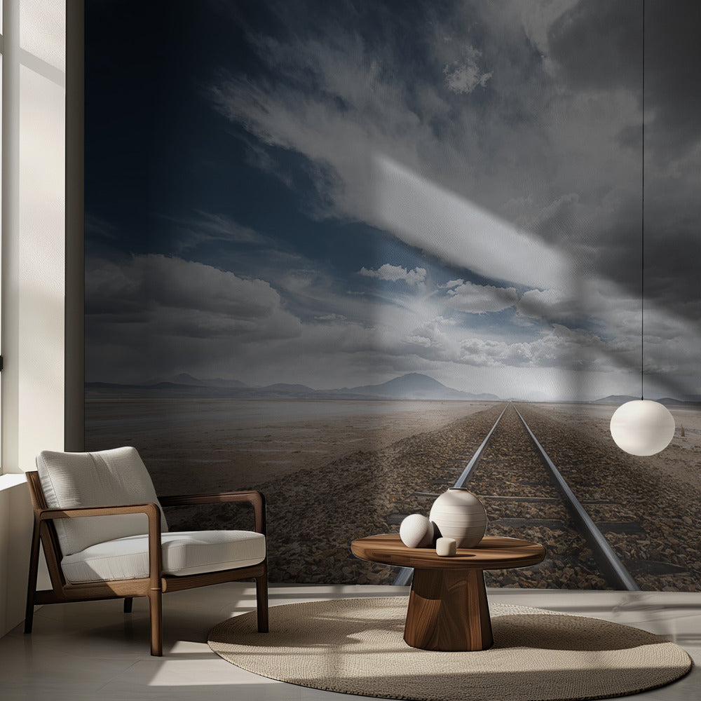 den långa vägen | Fototapet