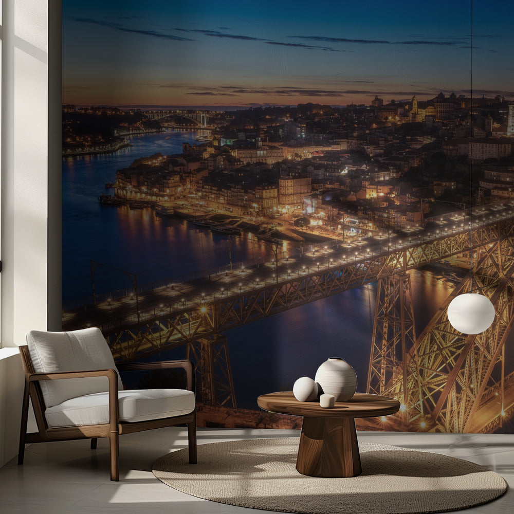 Portugal - Porto Blå Timmen | Fototapet