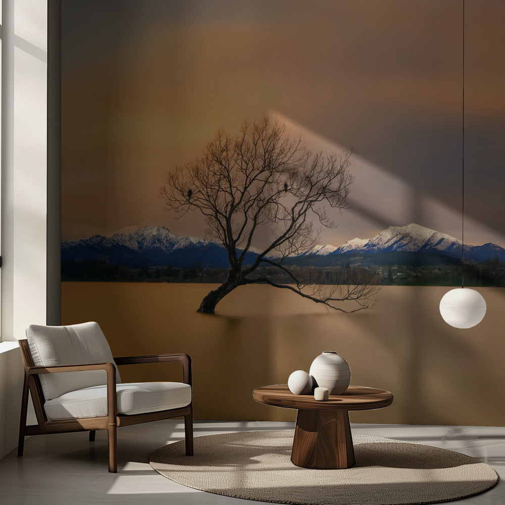 Morgonljuset över Wanakasjön | Fototapet