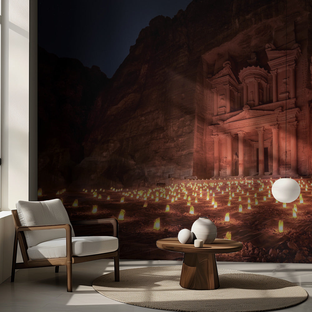 Petra på natten | Fototapet