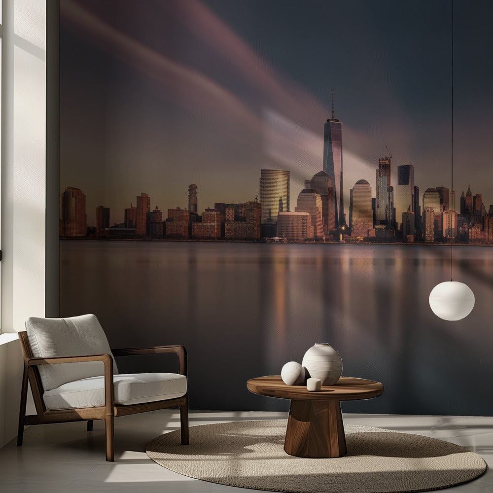 Gyllene Manhattan | Fototapet